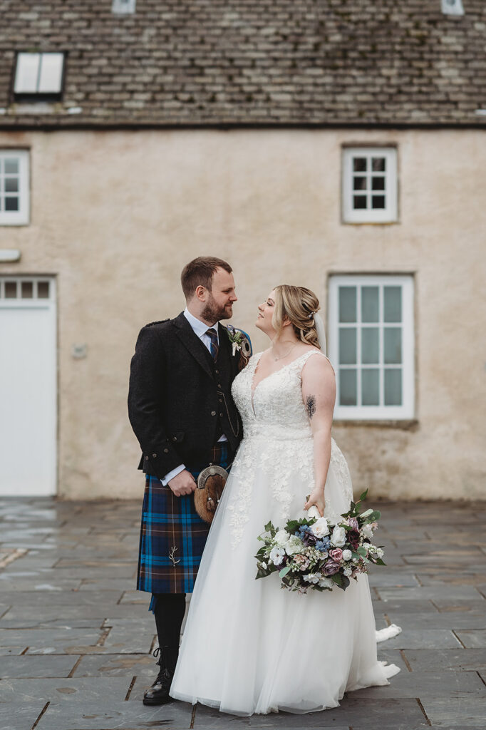 Aberdeenshire couple photographed at Meldrum house by Aberdeenshire wedding photographer