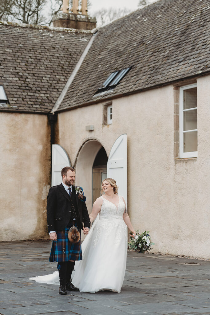 Aberdeenshire couple photographed at Meldrum house by Aberdeenshire wedding photographer