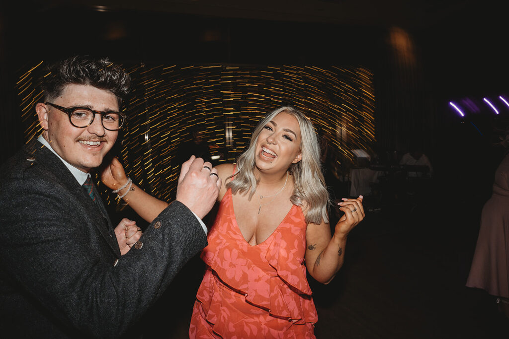 Evening reception photographed by aberdeenshire photographer at meldrum house 