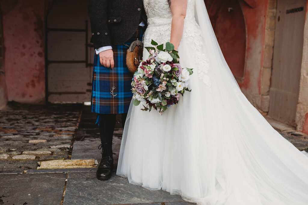 Aberdeenshire couple photographed at Meldrum house by Aberdeenshire wedding photographer