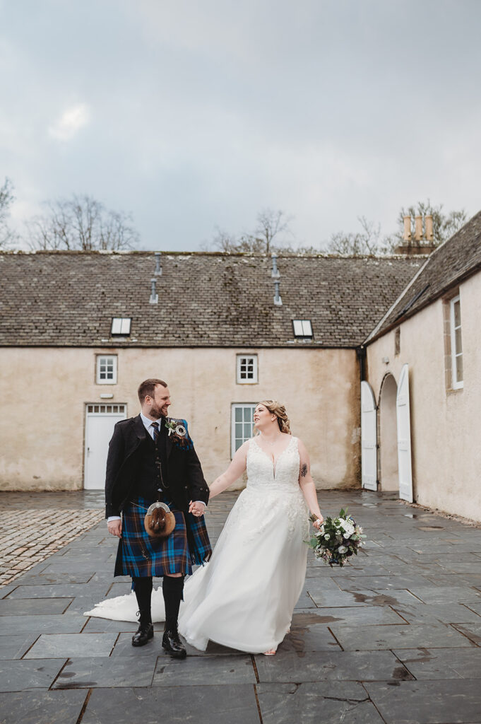 Aberdeenshire couple photographed at Meldrum house by Aberdeenshire wedding photographer