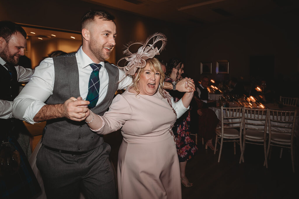 Evening reception photographed by aberdeenshire photographer at meldrum house 