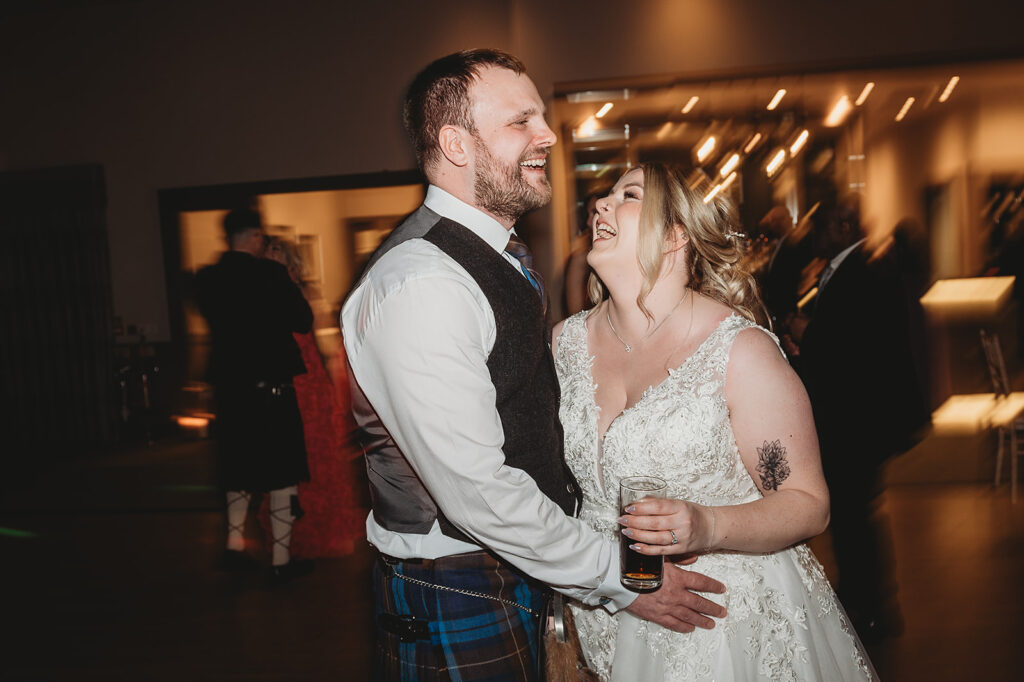 Evening reception photographed by aberdeenshire photographer at meldrum house 