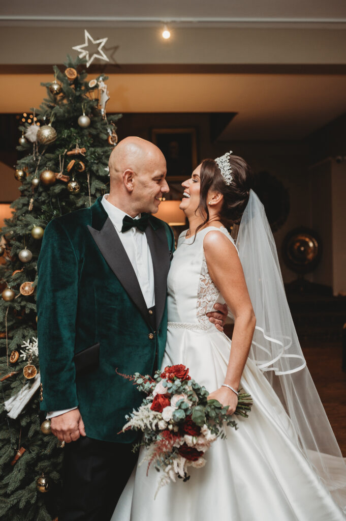 Aberdeenshire couple photographed at meldrum house by aberdeenshire wedding photographer