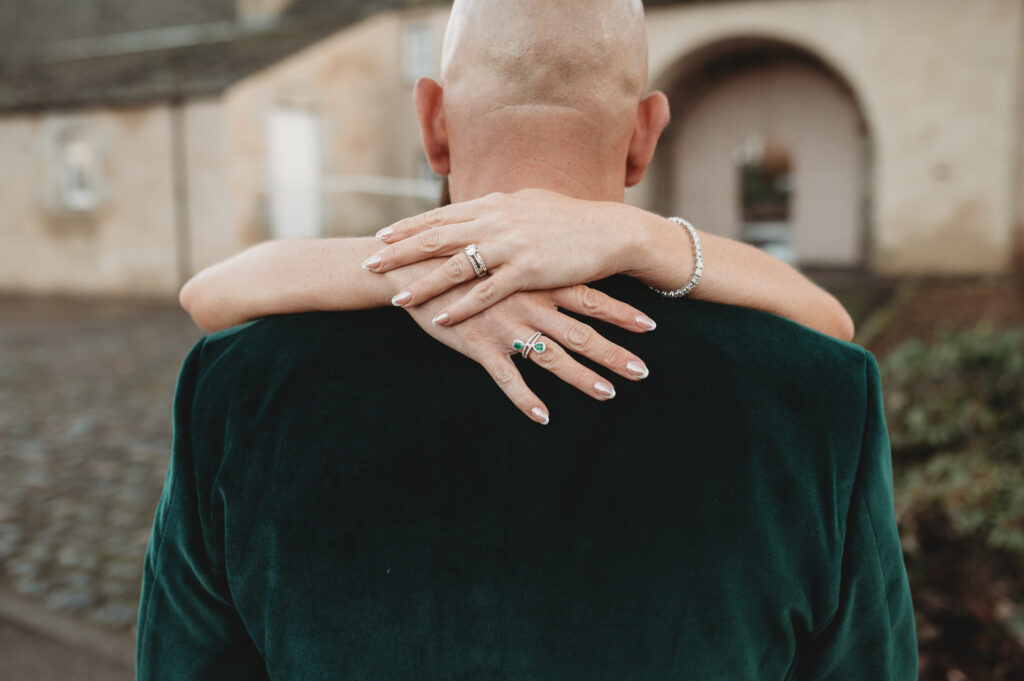Aberdeenshire couple photographed at meldrum house by aberdeenshire wedding photographer