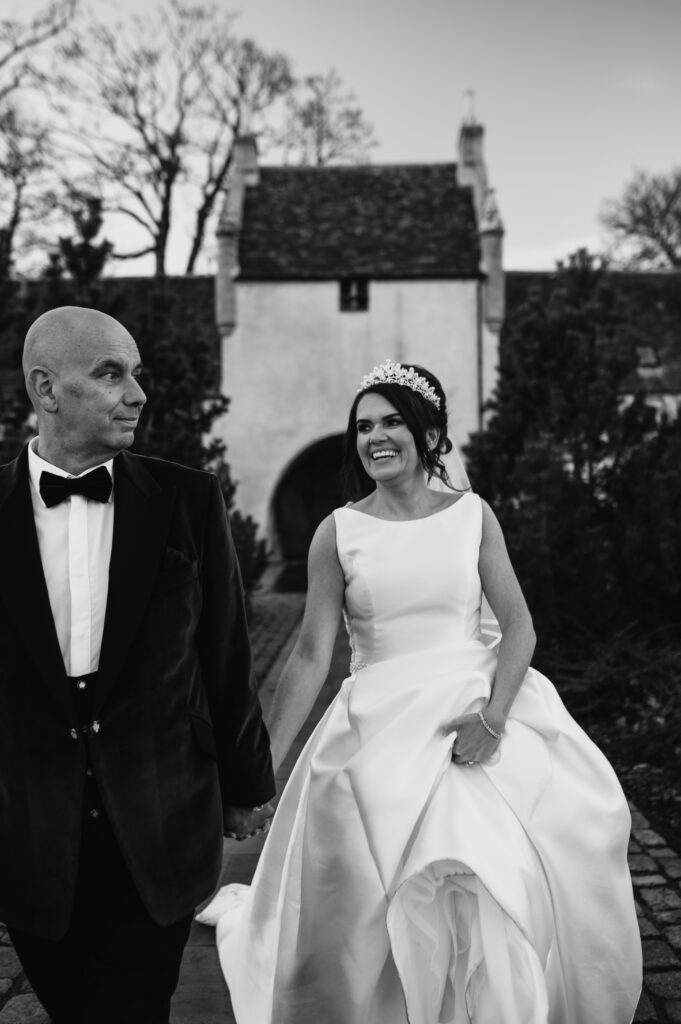 Aberdeenshire couple photographed at meldrum house by aberdeenshire wedding photographer