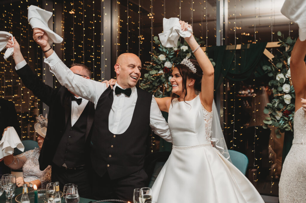 Wedding reception photographed at meldrum house by aberdeenshire wedding photographer