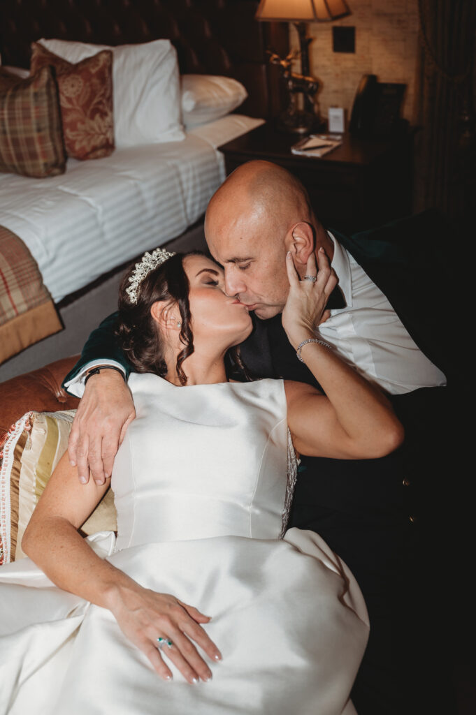 Aberdeenshire couple photographed at meldrum house by aberdeenshire wedding photographer