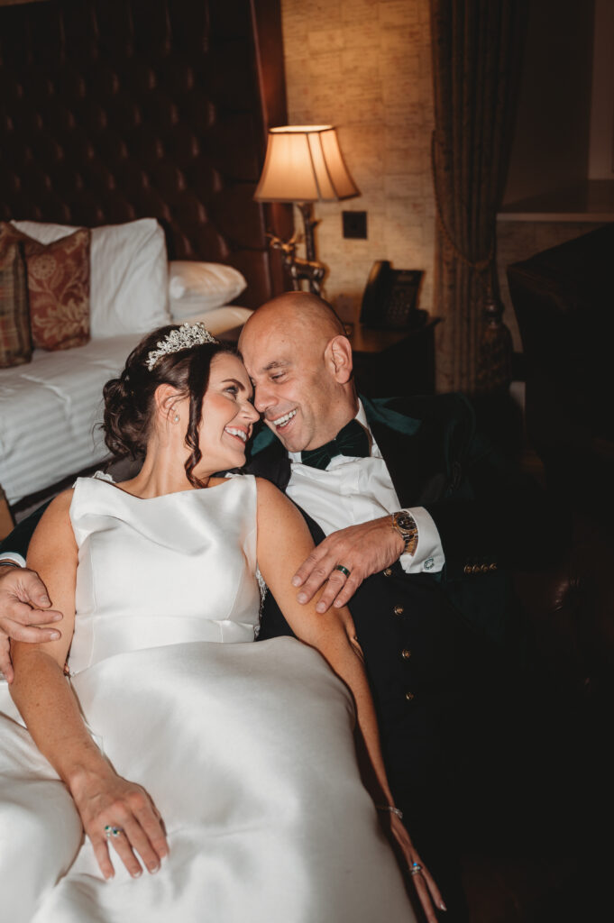 Aberdeenshire couple photographed at meldrum house by aberdeenshire wedding photographer