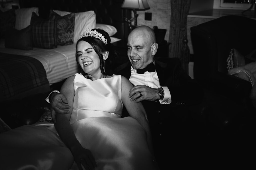 Aberdeenshire couple photographed at meldrum house by aberdeenshire wedding photographer