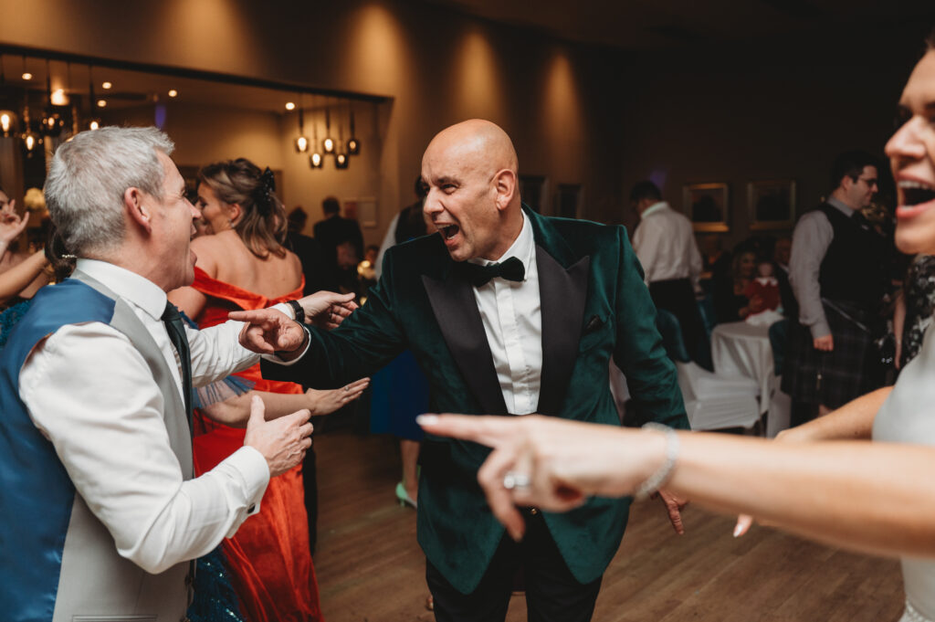 Evening reception photographed by aberdeenshire photographer at meldrum house