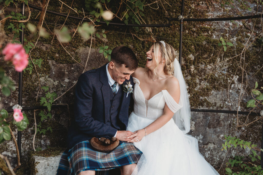 Aberdeenshire wedding photographer captures couple at Elsick House wedding