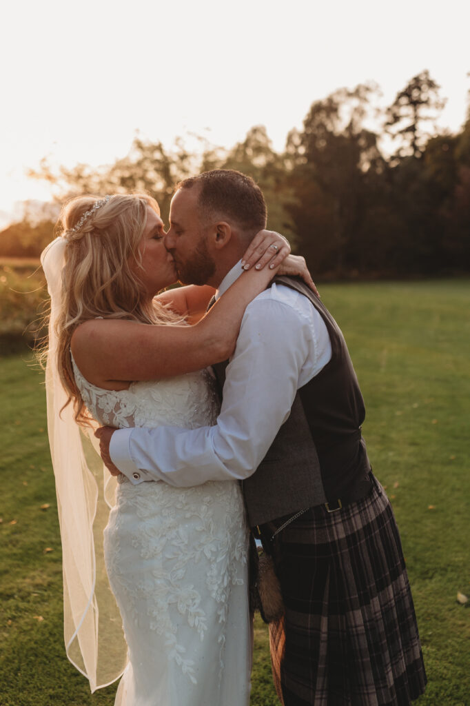 Aberdeenshire wedding photographer captures couple at Logie Country House wedding