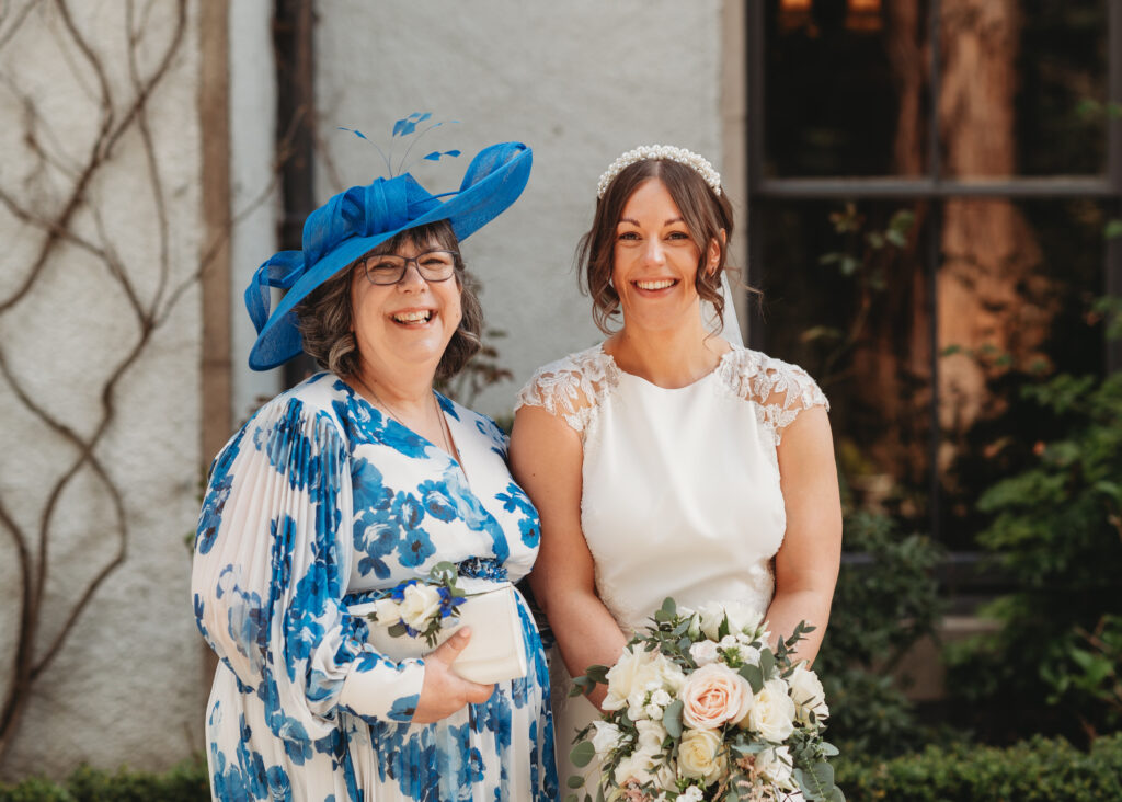 Aberdeenshire wedding photographer captures wedding family photo at Norwood Hall