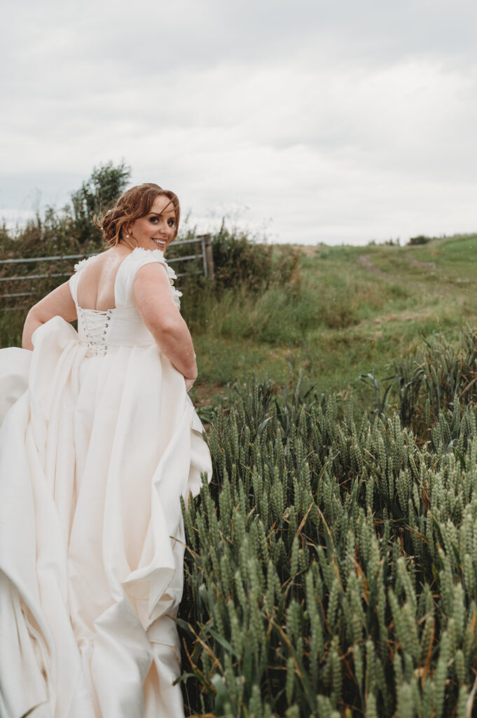 Aberdeenshire wedding photographer captures couple at Schivas Steading wedding