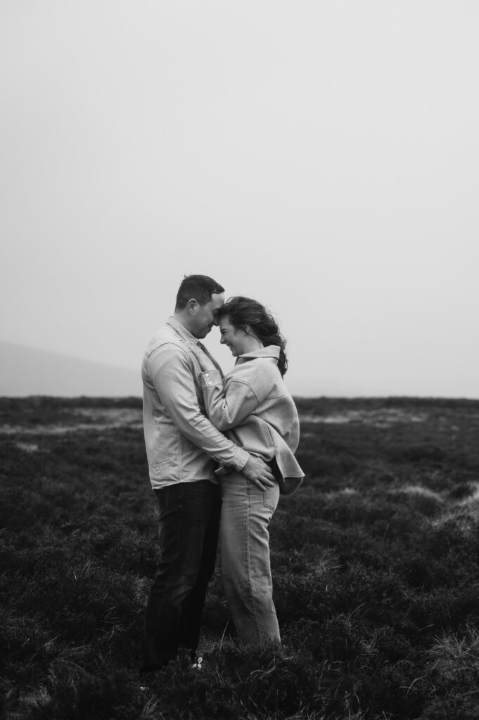 Pre-wedding photos at Loch Muick by an Aberdeenshire wedding photographer