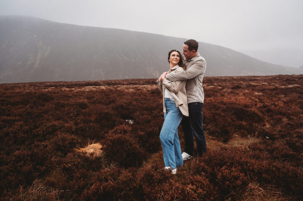 Pre-wedding photos at Loch Muick by an Aberdeenshire wedding photographer